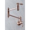 Kingston Brass KS310TALAC Tudor Wall Mount Pot Filler Kitchen Faucet, Antique Copper KS310TALAC - alternate 7